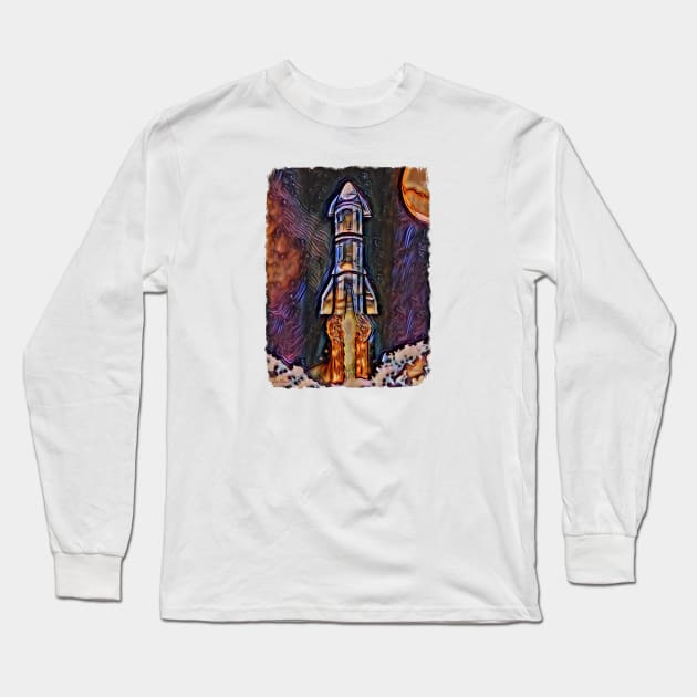 Starship I Long Sleeve T-Shirt by Lees Tees